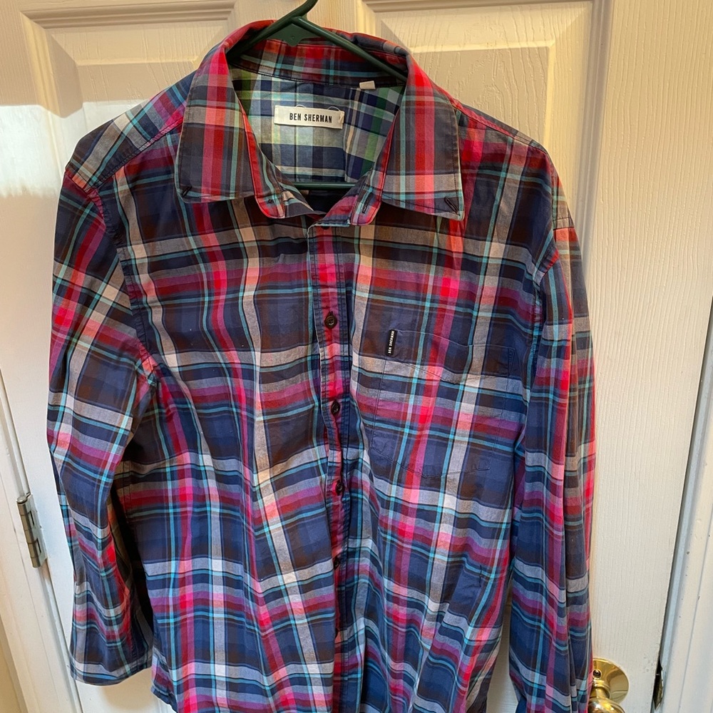 Ben Sherman plaid mens xxl shirt